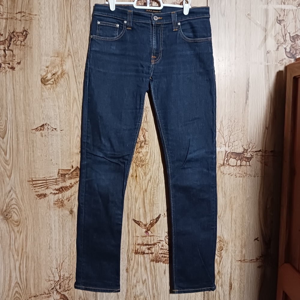 Nudie Jeans Dark Indigo Slim Straight Jeans